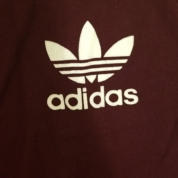 Adidas long sleeve shirt burgundy - Picture 2 of 6